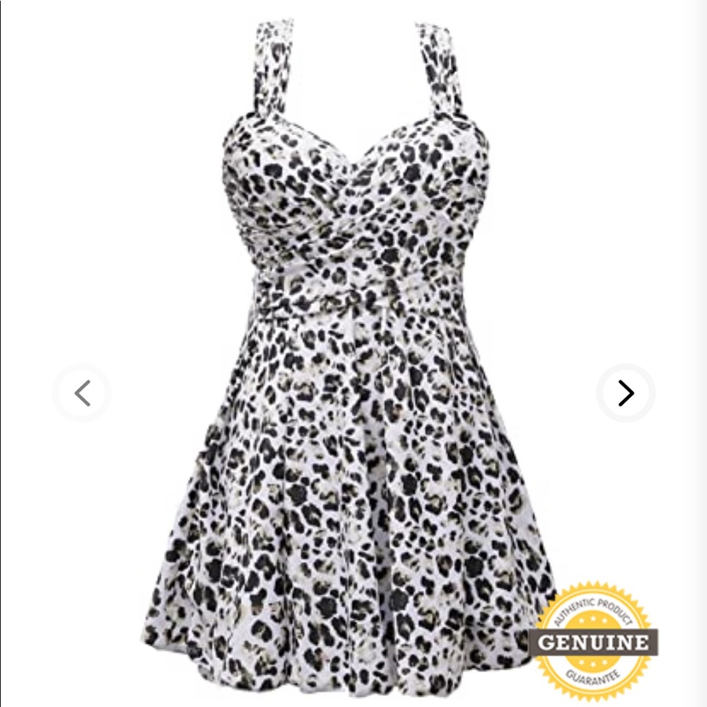NWT Cheetah Print Plus Size Bathing Suit